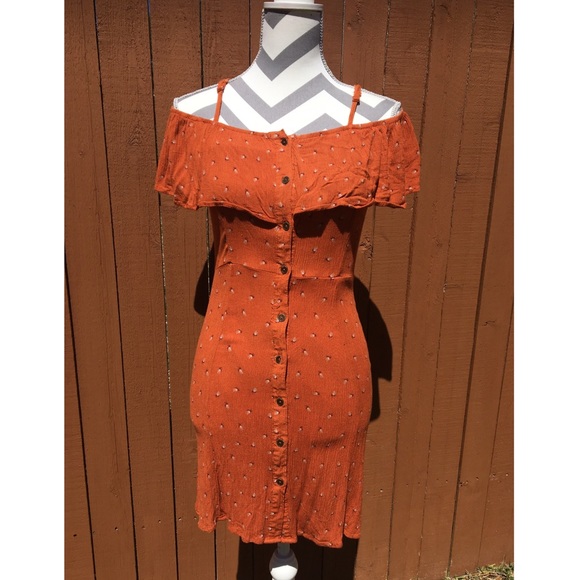 Mossimo Supply Co. Dresses & Skirts - Orange Flutter Sleeve Dress
